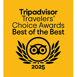 Tripadvisor Travelers' Choice Awards logo for Best of the Best 2025.