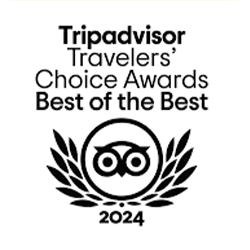 Tripadvisor Travelers' Choice Awards logo for 2024, featuring "Best of the Best."